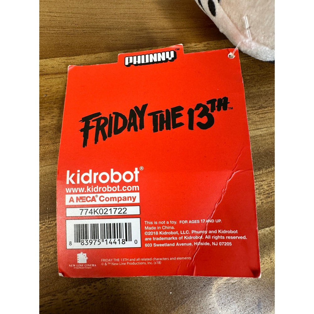 Kidrobot Friday the 13th Jason Voorhees Plush Phunny Stuffed Doll NWT! - Picture 3 of 6